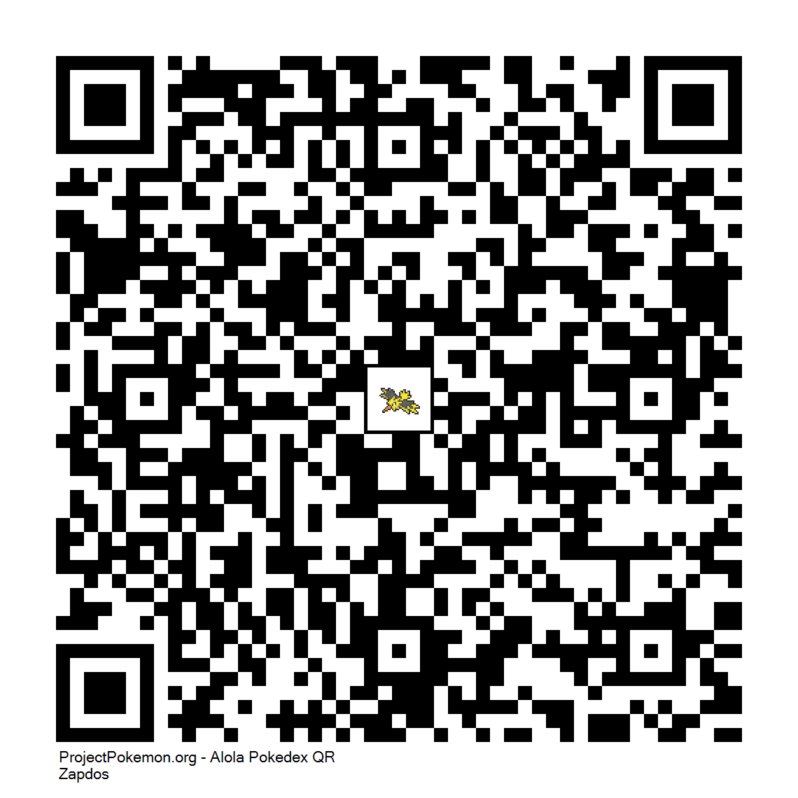 Cdigo QR de Zapdos